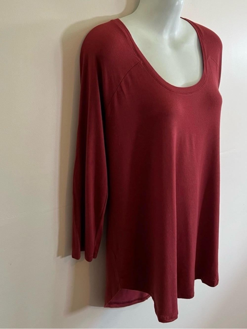 a.n.a Burnt Orange 3/4 Sleeve Casual Top Women Medium Soft Stretch - Picture 2 of 7